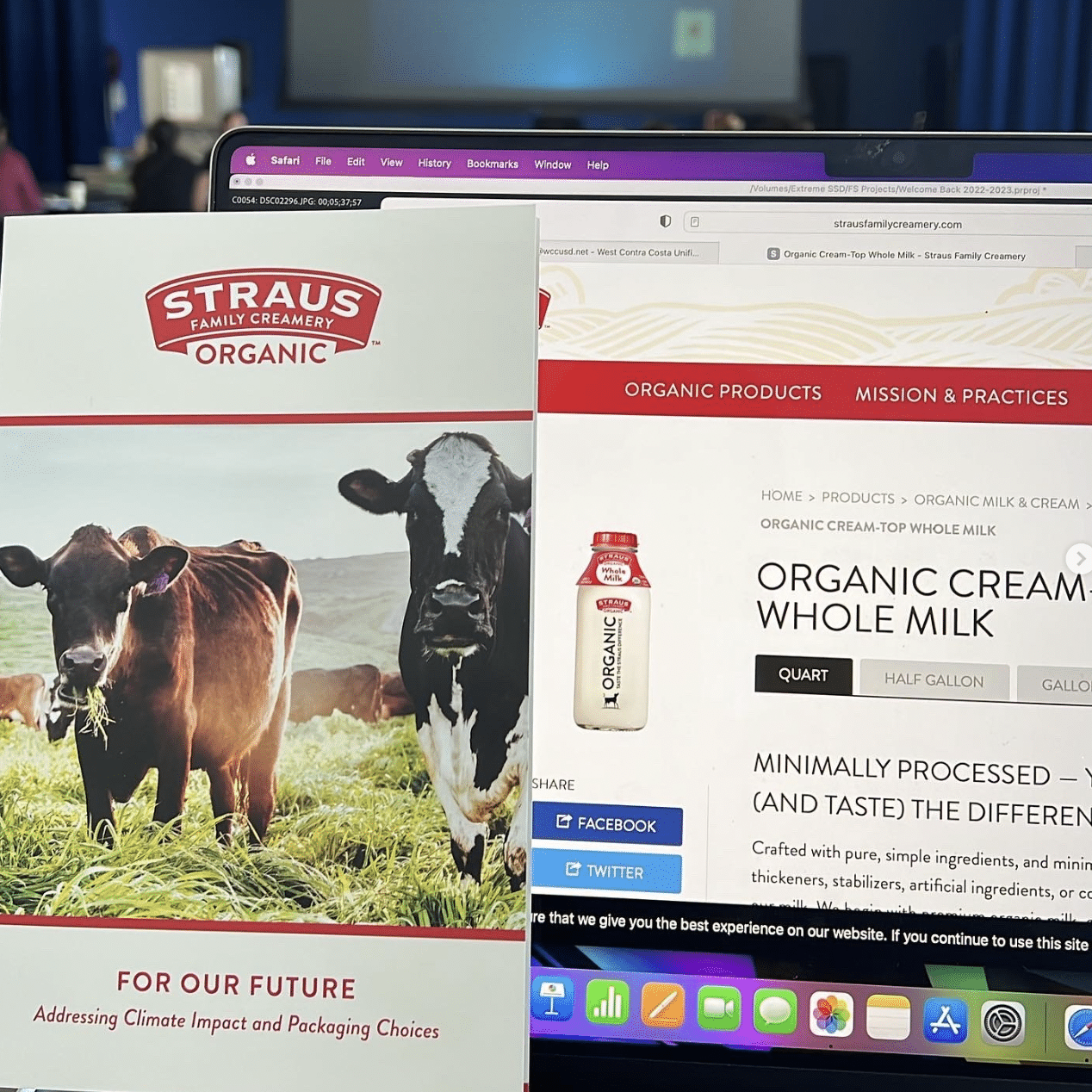 Organic Half & Half - Straus Family Creamery